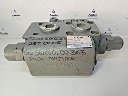 Micron Eagle Type: 502 25 03 05, R909068654 Hydraulic block For 25 Ton crane