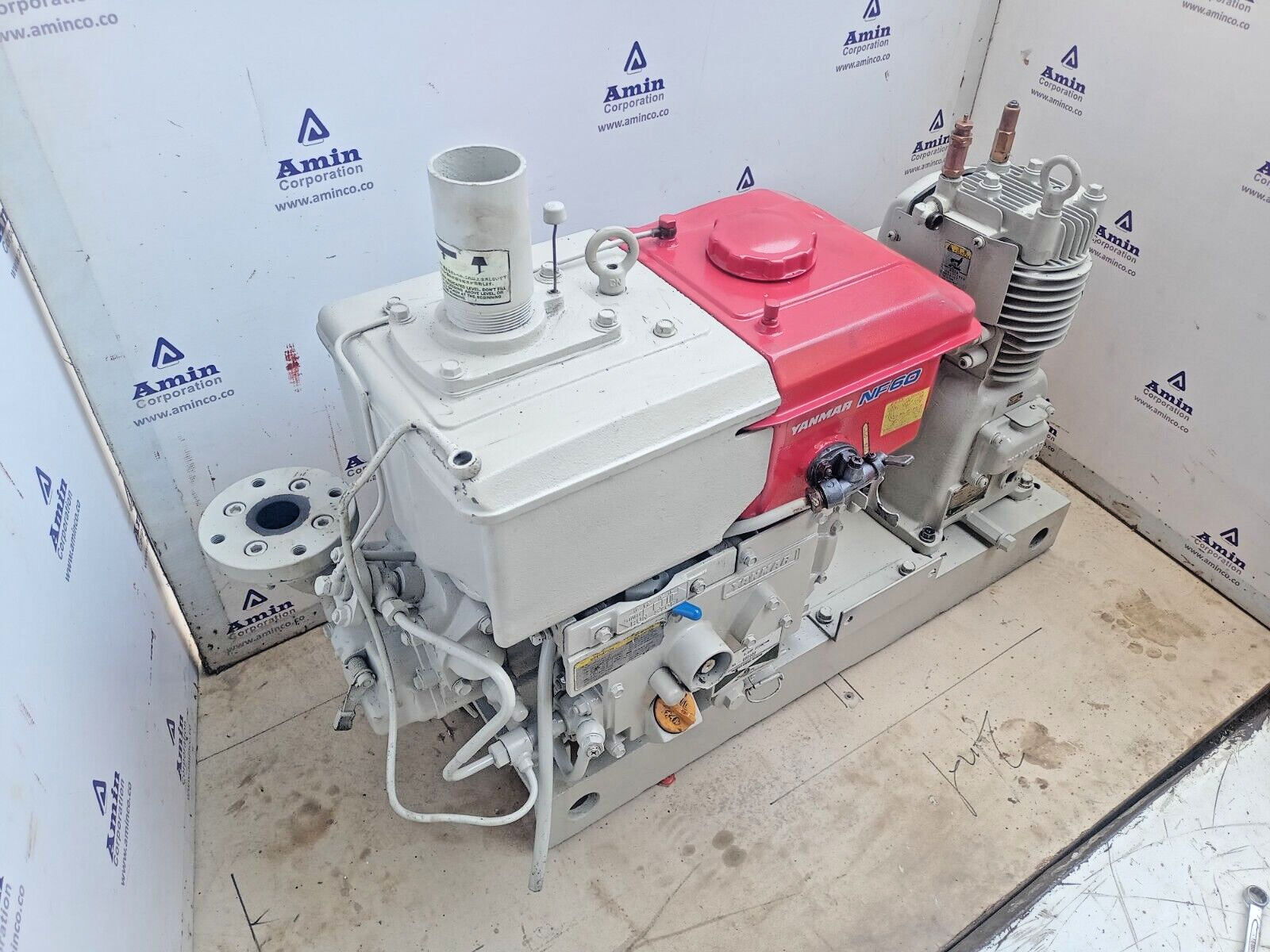 Yanmar Diesel Engine NF60 with KSC3N-V Emergency Air compressor Yanmar Diesel Engine NF60 with KSC3N-V Emergency Air compressor