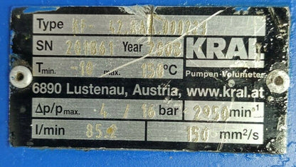 Kral KF-42.AAA.000223 Triple screw pump - Tested