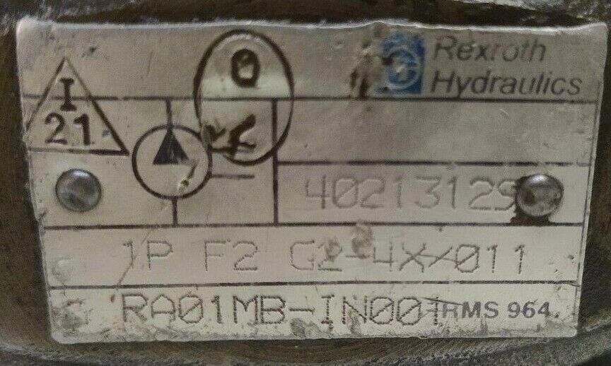 Rexroth 1PF2 G2-4X011 RA01MB-1N001 Hydraulic gear pump