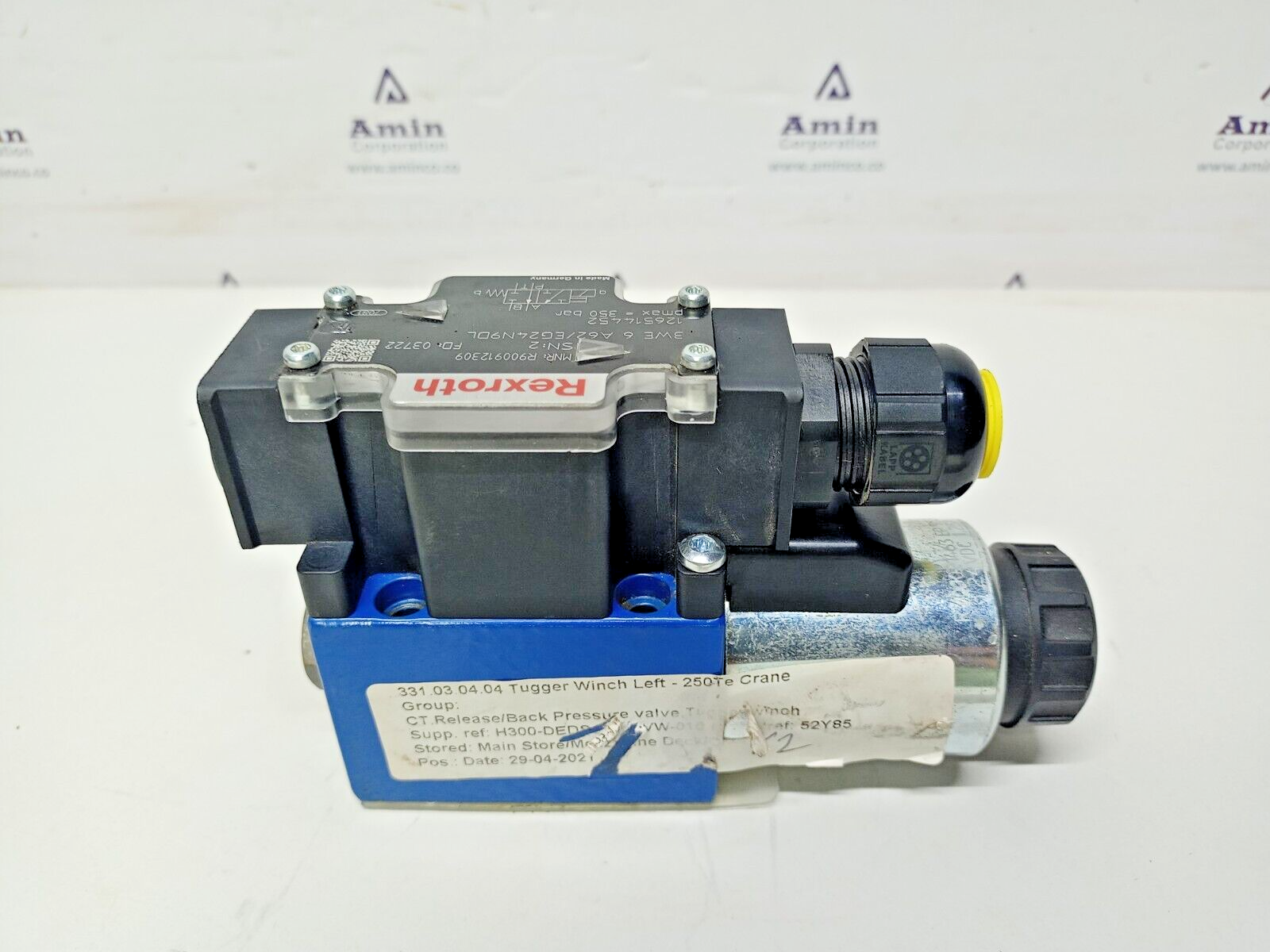 Rexroth R900912309 3WE6A62/EG24N9DL Directional control valve 24VDC - NEW