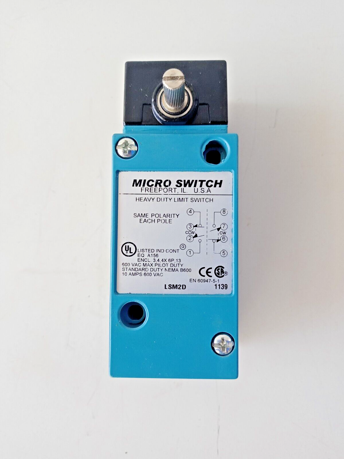 Honeywell LSM2D Micro switch Heavy duty Limit switch 600VAC 10AMPS - NEW