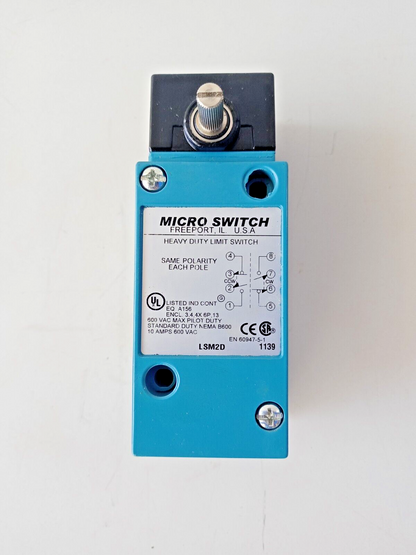 Honeywell LSM2D Micro switch Heavy duty Limit switch 600VAC 10AMPS - NEW