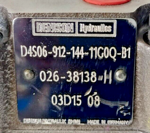 Denison D4S 06-912-144-11C0Q-B1, 026-38138-H VV01-321-G0Q-E1, S16-39495-0 - NEW