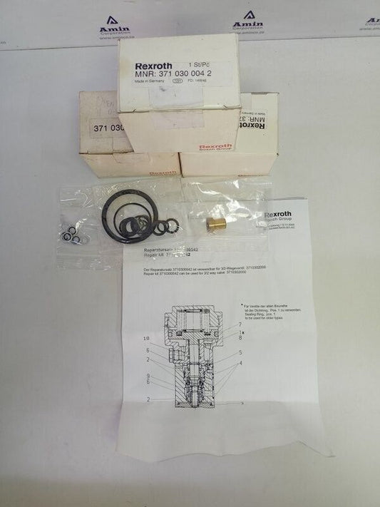 Rexroth 3710300042 Pneumatic Valve Repair kit - NEW