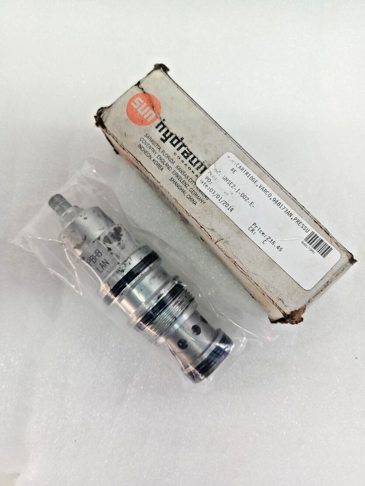 Sun Hydraulics PBHB-LAN Pilot-operated, pressure reducing valve PBHBLAN - NEW