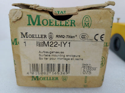 Moeller M22-IY1 Surface mounting enclosure - NEW (lot of 2pcs)