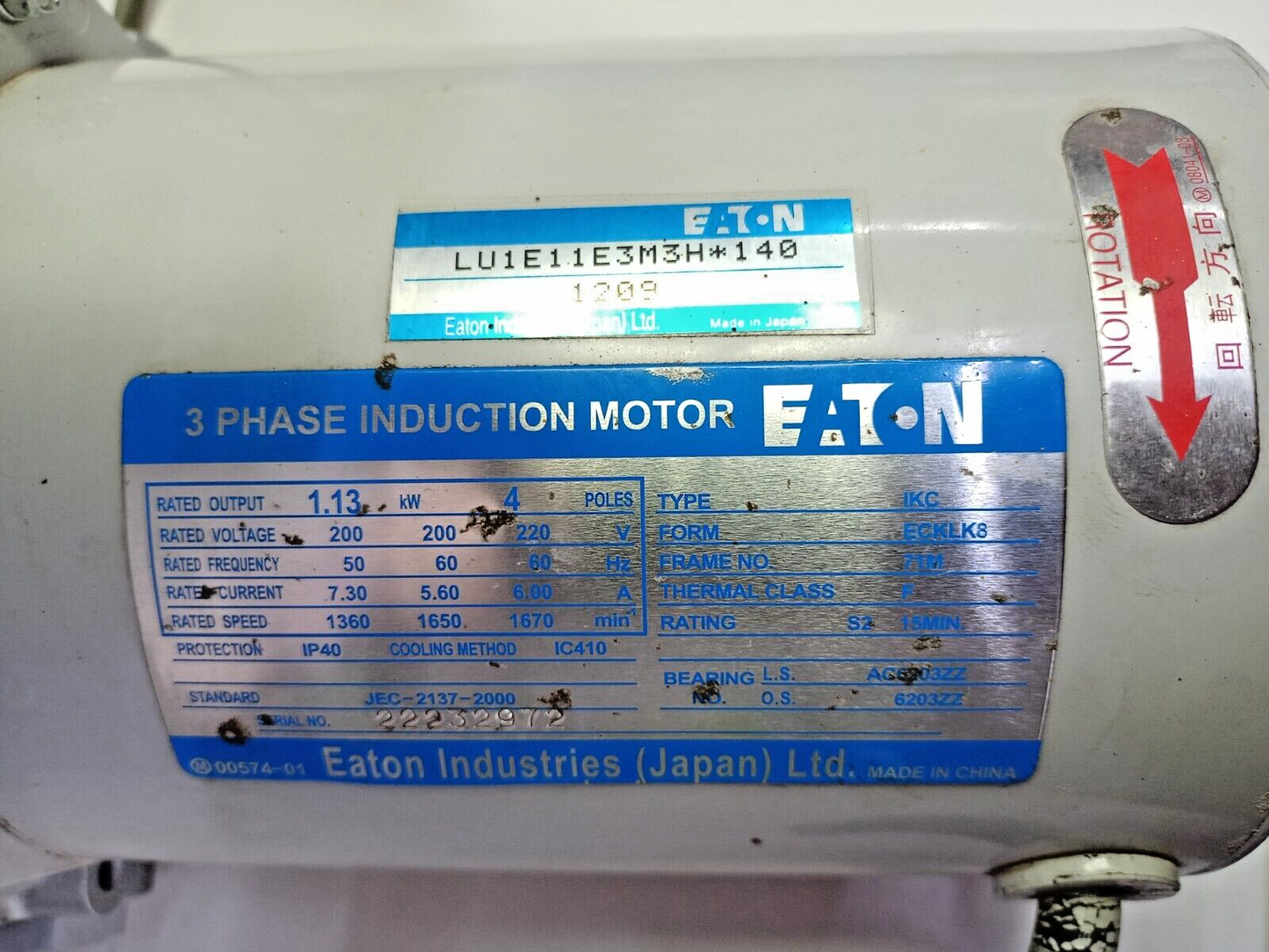 Eaton LU1E11E3M3H*140 Hydraulic power pack