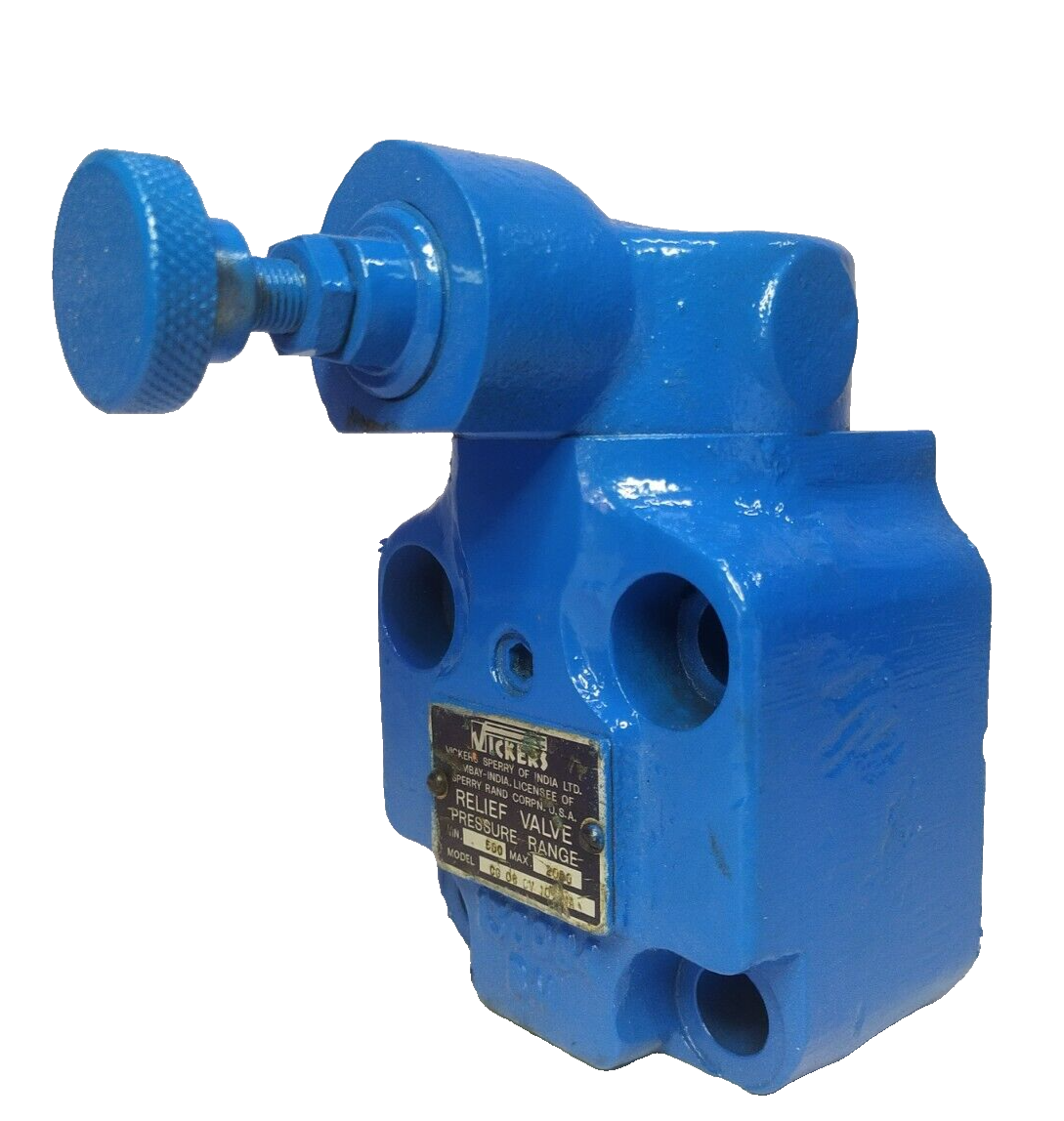 Vickers CG 06 CV 10 Pressure Relief valve Range: 500-2000 psi max.