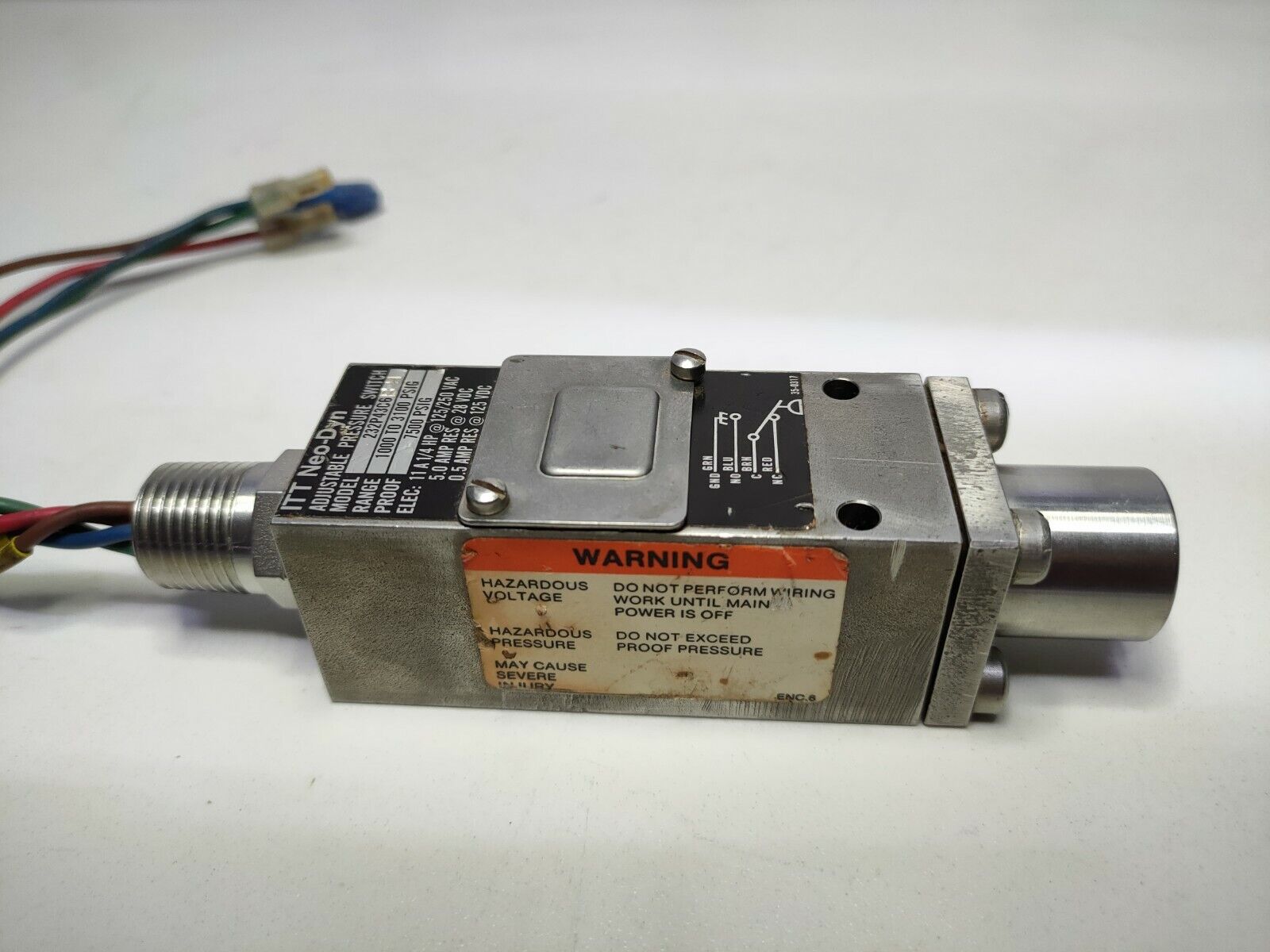 ITT Neo-Dyn 232P43C6 BH Adjustable pressure switch