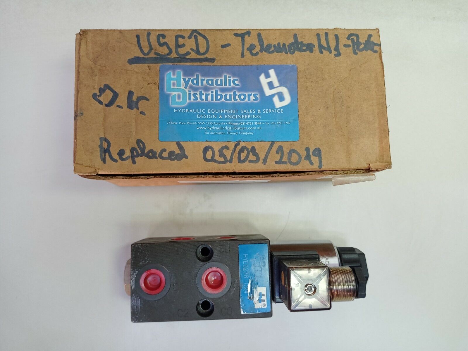 HYE6238-D24 Selector valve 6-way port: 3/8'' BSPP 24VDC Selector valve - Used