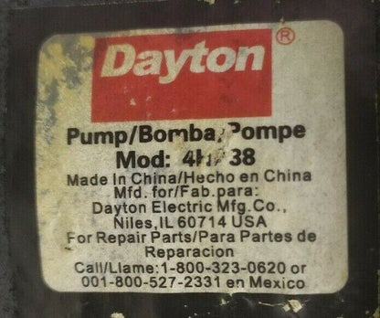 Dayton 4HA38 Rotary hand drum pump