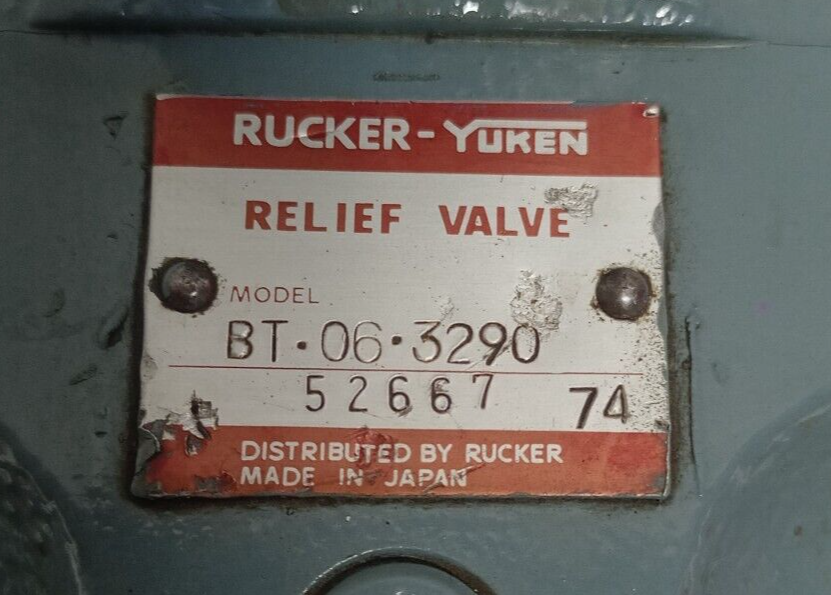 Yuken BT-06-3290 Pressure relief valve