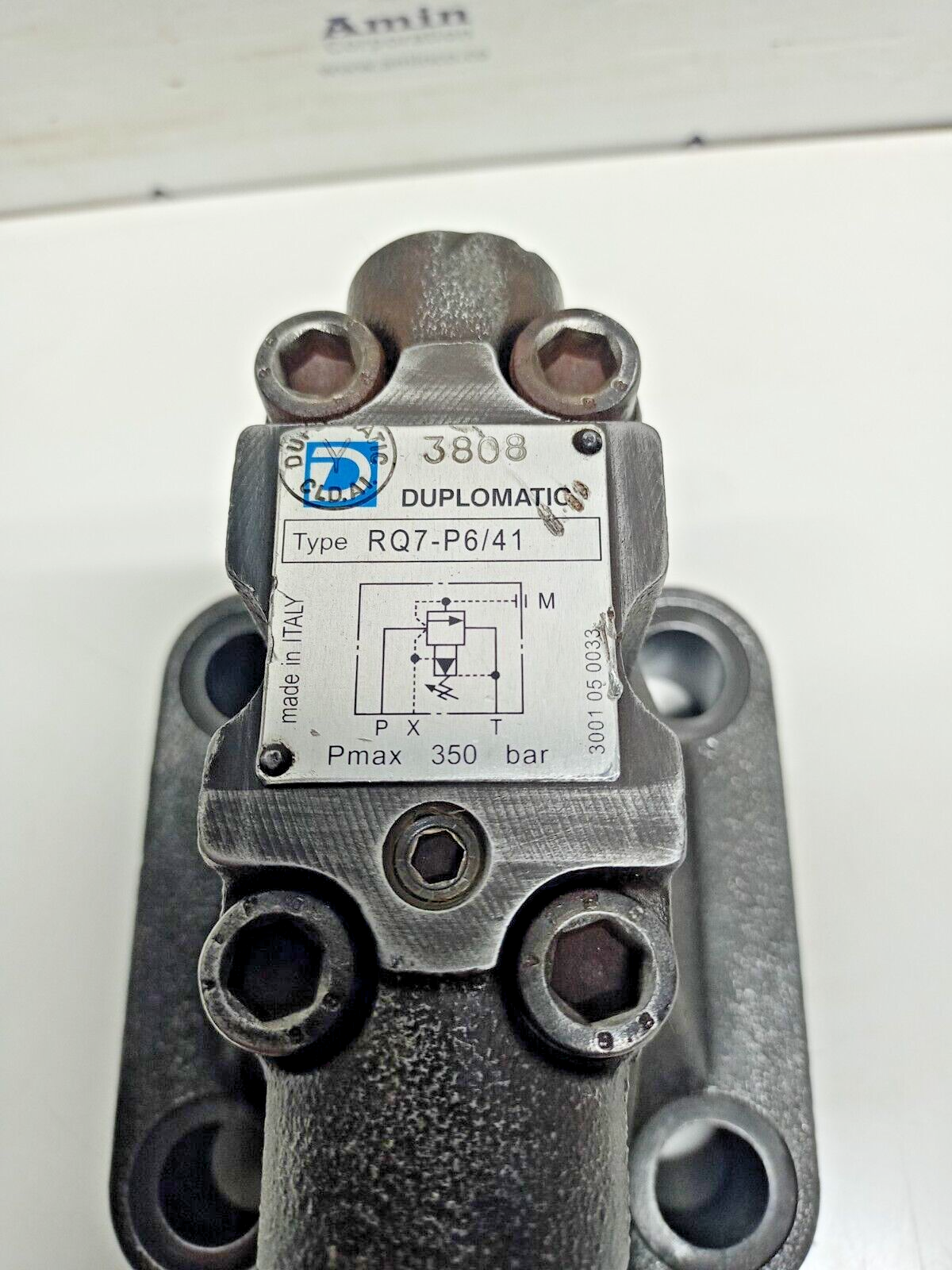 Duplomatic RQ7-P6/41 pilot operated pressure relief valve - NEW