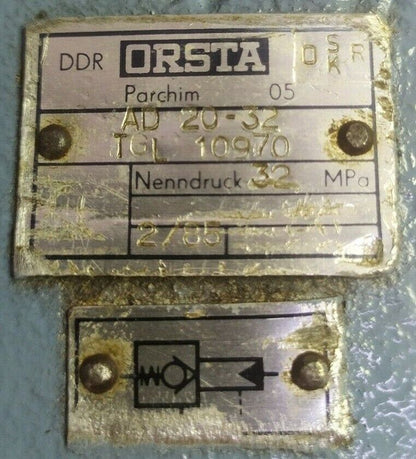 Orsta TGL 10970 AD 20-32 Hydraulic valve