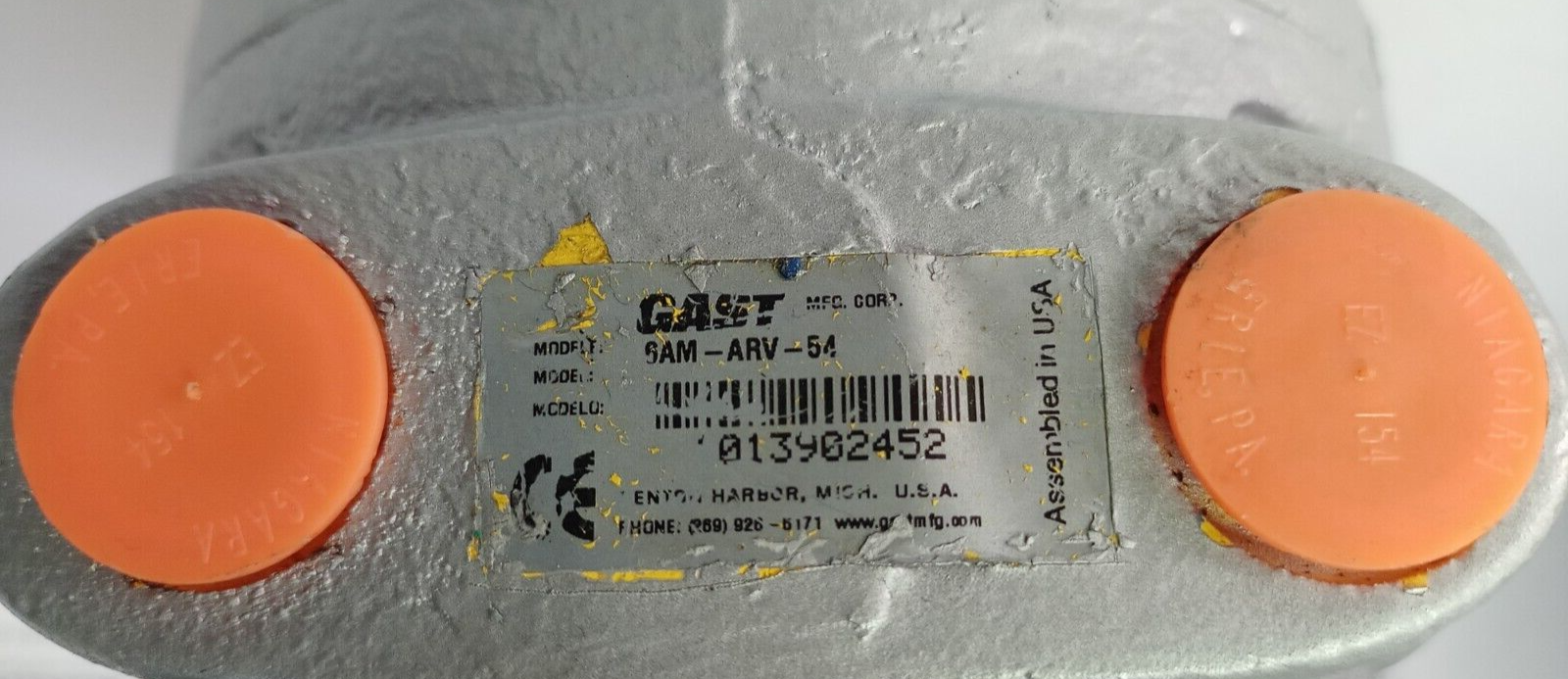 Gast 6AM-ARV-54 Air motor - New Free Fast shipping