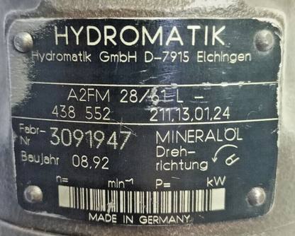 Hydromatik A2FM 28/61 L Hydraulic Axial piston motor - Used