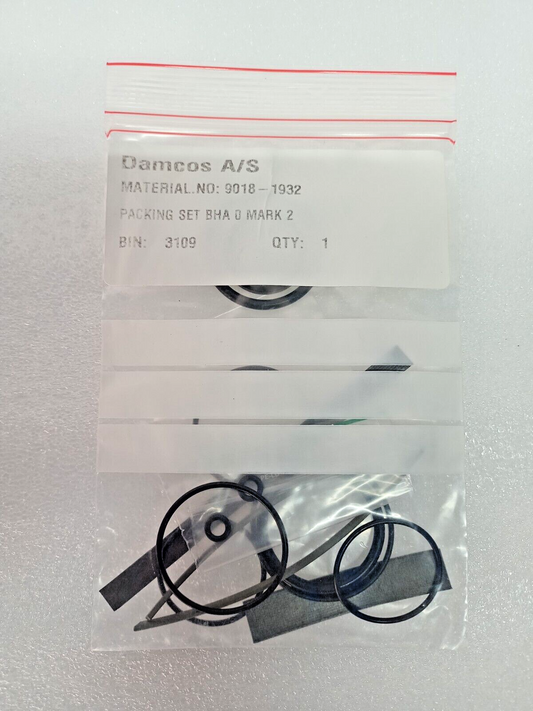 Damcos BHA0-MARK2 Actuator Packing set/Seal kit P/N: 9018-1932