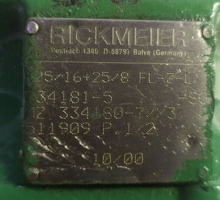 Rickmeier R25/16+25/8 FL-Z-L-S0 Hydraulic Double gear pump