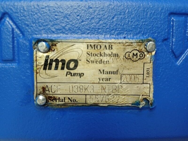 IMO Pump ACE 038K3 NTBP Triple screw pump - Pressure Tested