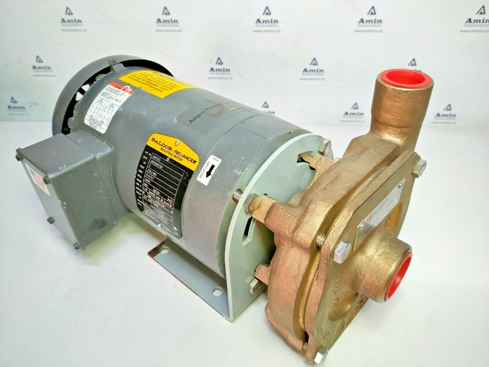 Ampco pumps KC2 1-1/4 X 1 Centrifugal pump with 2 HP Electric motor - NEW