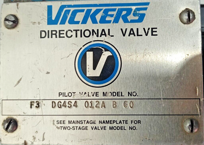 Vickers F3-DG4S4-012A-B-60 Directional control Pilot valve