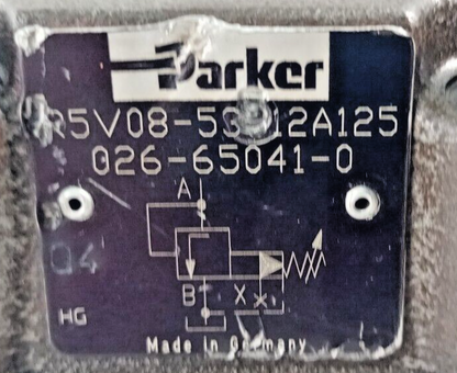 Parker R5V08-53312A125 Pressure Relief valve 026-65041-0, R4VPIXX-00X10A120