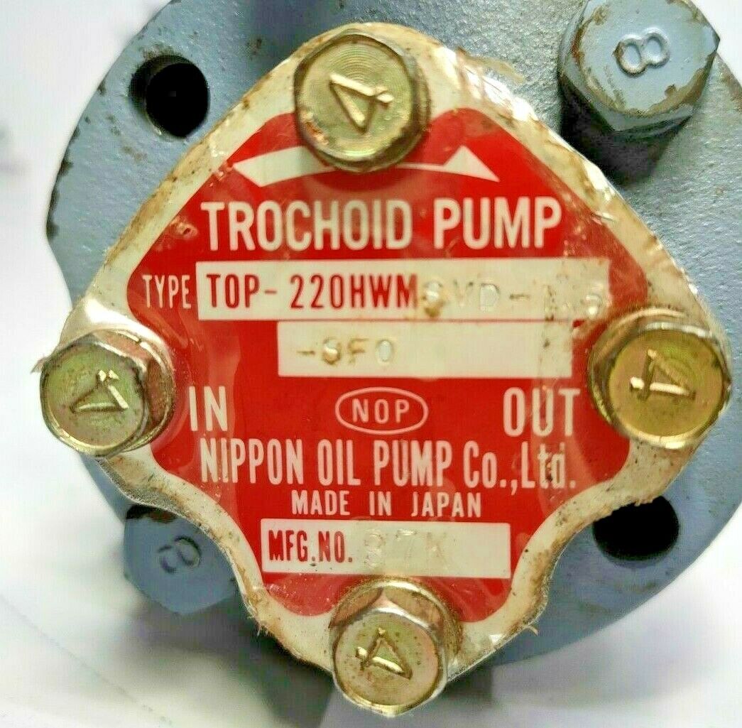 Nippon Oil Pump TOP-220HWMSVD Trochoid Pump - NEW