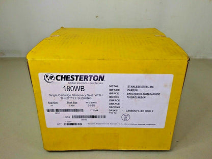 CHESTERTON 180WB HIGH RELIABILITY CARTRIDGE SINGLE SEAL SIZE-17 - NEW