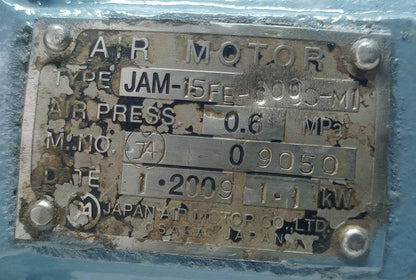 JAM-1.5PE-300 JAPAN Air Motor-TESTED