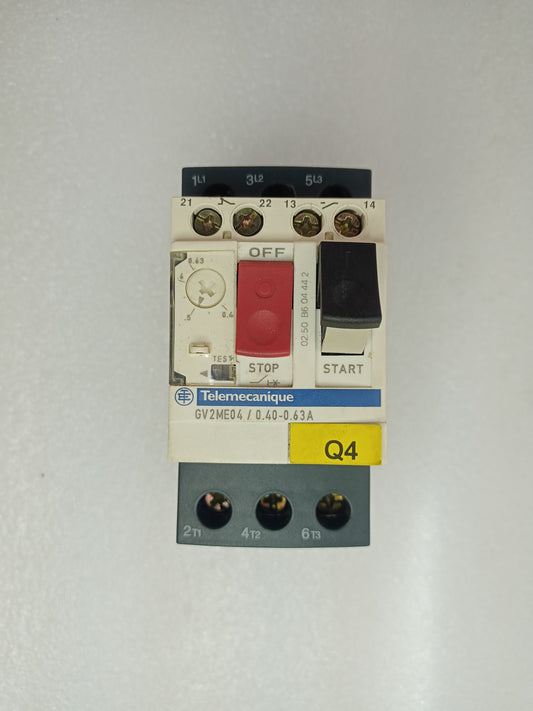 Telemecanique GV2ME04/0.40-0.63A Motor Circuit Breaker