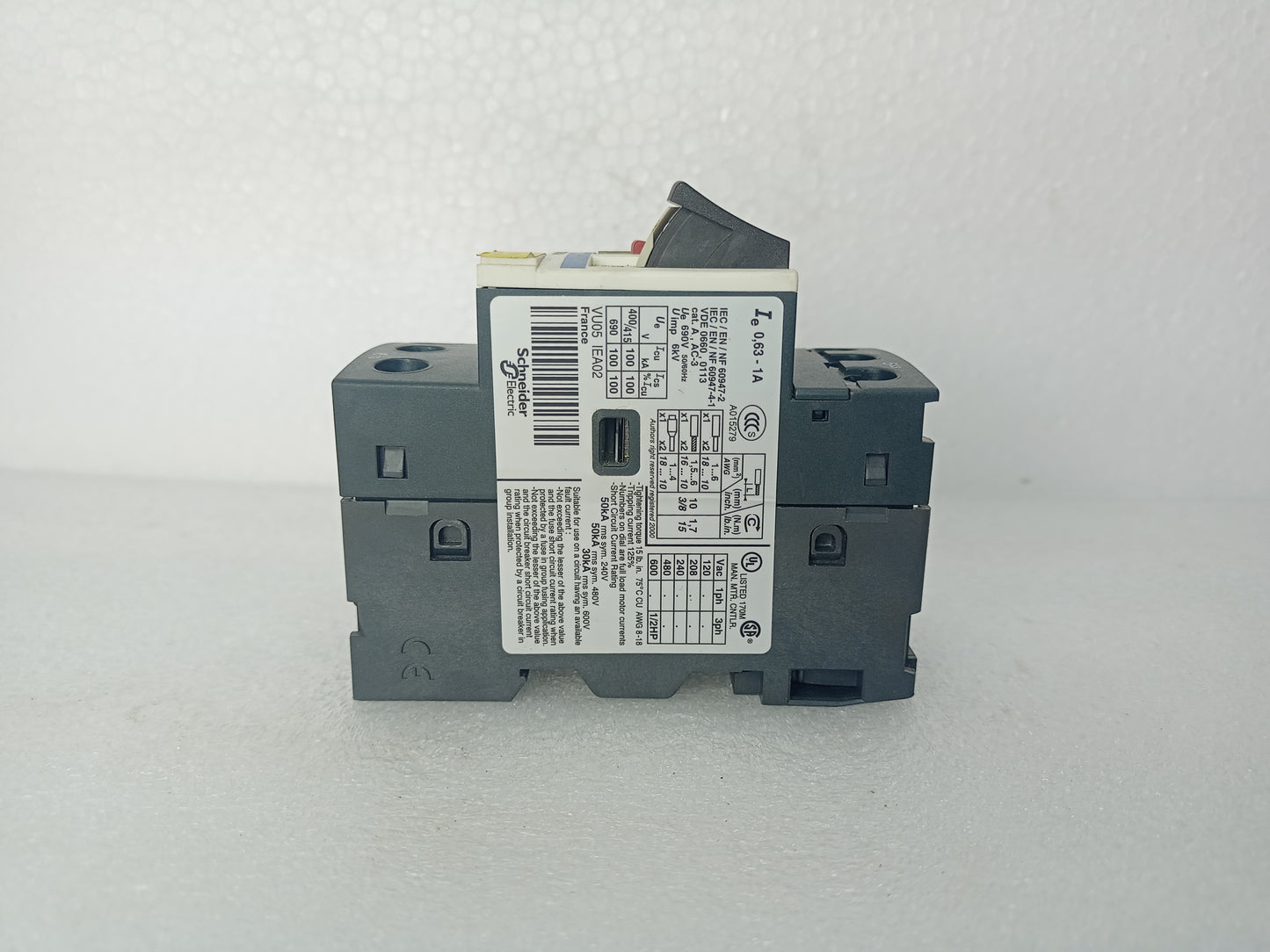 Telemecanique GV2ME05/0.63-1A Motor Circuit Breaker