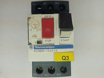 Telemecanique GV2ME05/0.63-1A Motor Circuit Breaker