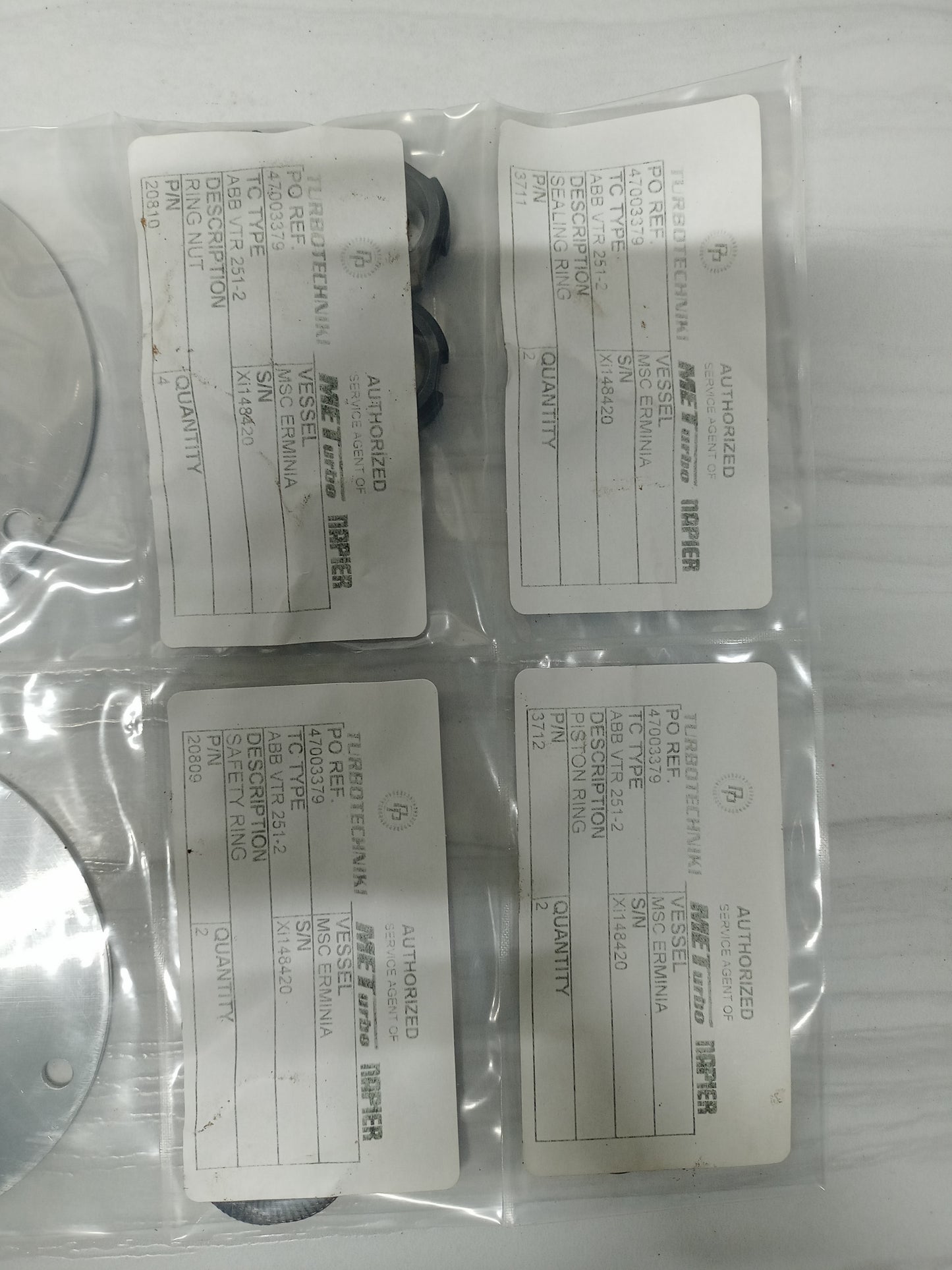 ABB Turbocharger VTR 251 Kit with bearing pair Set - NEW