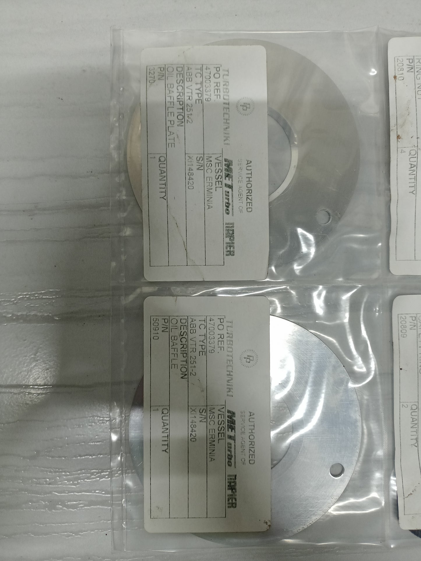ABB Turbocharger VTR 251 Kit with bearing pair Set - NEW