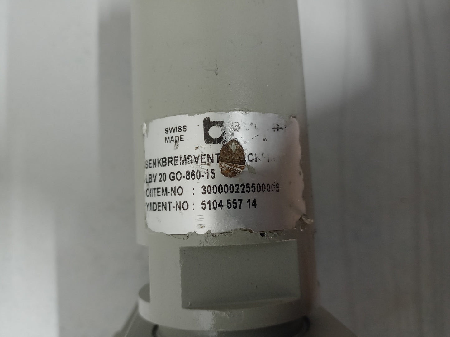 Bucher Hydraulics LBV-20 GO-860-15 Hydraulic Brake valve - New