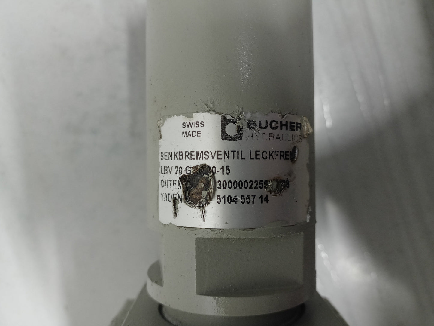 Bucher Hydraulics LBV-20 GO-860-15 Hydraulic Brake valve - New