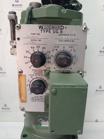 Woodward UG-8 Governor part No. : 8523-831  RPM: 750-1550