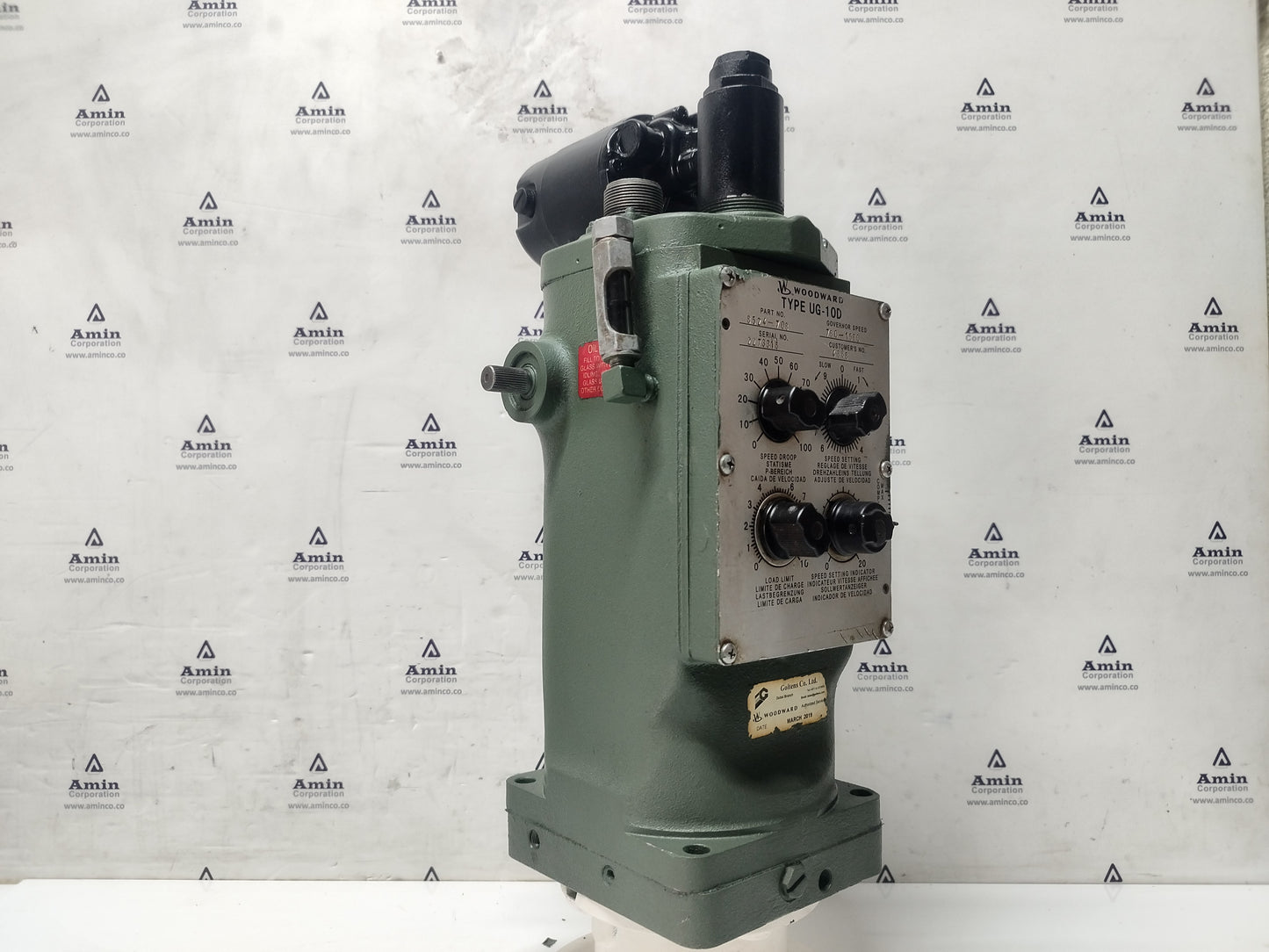 Woodward Governor UG-10D P/N: 8524-708 RPM: 760-1560 - Tested 6 months Warranty