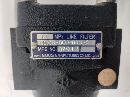 Tokyo Masuda FPM 06-50A-036-X-2 Line Filter 10Mpa - NEW
