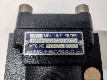 Tokyo Masuda FPM 06-50A-036-X-2 Line Filter 10Mpa - NEW