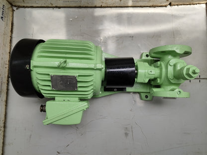 Naniwa pump ALG-32N Gear pump with 3-phase Induction motor Complete - Tested #2