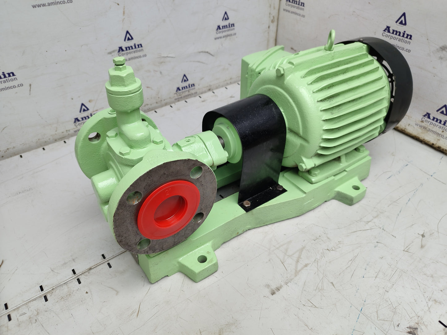 Naniwa pump ALG-32N Gear pump with 3-phase Induction motor Complete - Tested #2