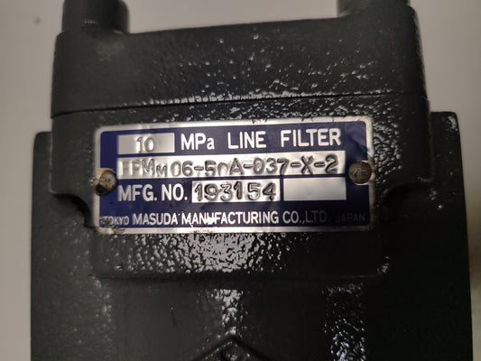 Tokyo Masuda FPM M06-50A-037-X-2 Line Filter 10Mpa - NEW