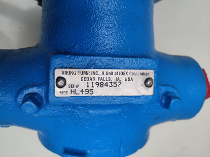 Viking pump HL495 Motor speed Rotary gear pump with 3HP motor - NEW