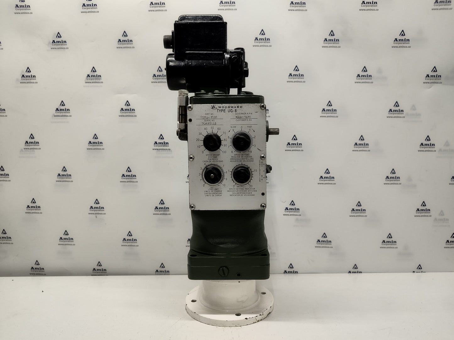 Woodward UG-8 Governor part No. : 8523-036 RPM: 700-1415 - TESTED #2