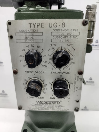 Woodward UG-8 Governor part No. : A035012 RPM: 700-1500 - TESTED