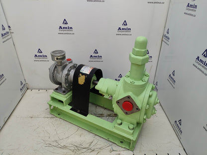 Naniwa Pump ALGT-40 Gear Pump With Gast 8AM-FRV-30A Air Motor Complete
