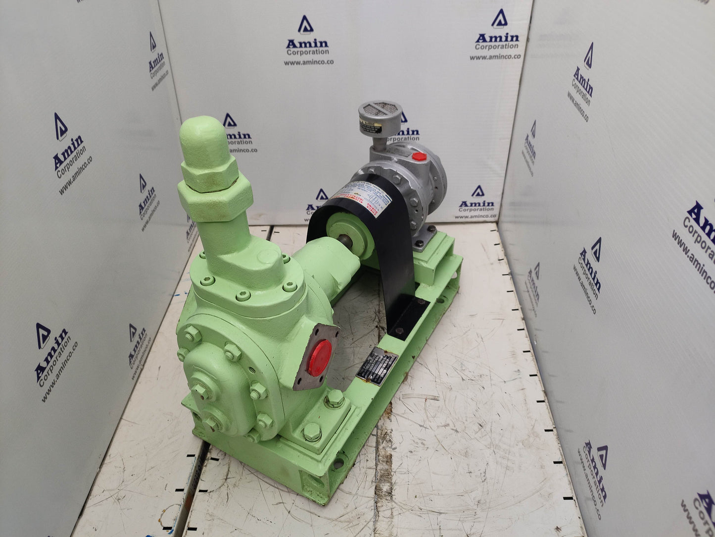 Naniwa Pump ALGT-40 Gear Pump With Gast 8AM-FRV-30A Air Motor Complete