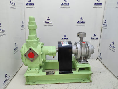 Naniwa Pump ALGT-40 Gear Pump With Gast 8AM-FRV-30A Air Motor Complete